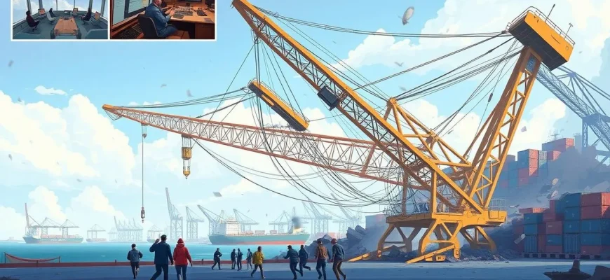 Filmes de Catástrofes com Guindastes Portuários