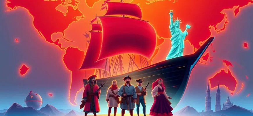 Aventuras dos Primeiros Colonos no Cinema