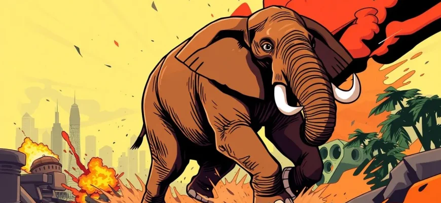 Ação e Aventura com Elefantes